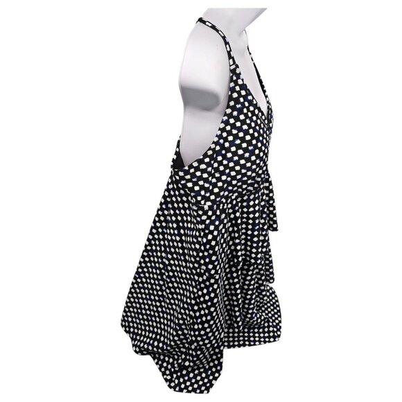 Jaclyn Smith One Piece Swimsuit Polka Dot Black White Layered Womens Size 20 - Picture 3 of 14